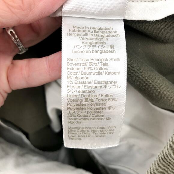 J.CREW Men's Slim-fit Flex Chino Pants Size 32x32 Green Flat Front - Picture 10 of 11